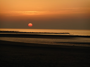 Sunset on the beach